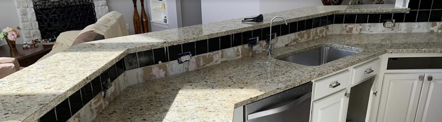 Picture of granite counter top